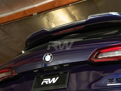 RW Carbon - BMW F95 X5M RWS Carbon Fiber Roof Spoiler bmwf95016 - Image 3