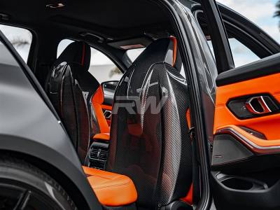 RW Carbon - BMW G80 M3 / F93 M8 Carbon Fiber Seat Backs bmwg8008 - Image 2