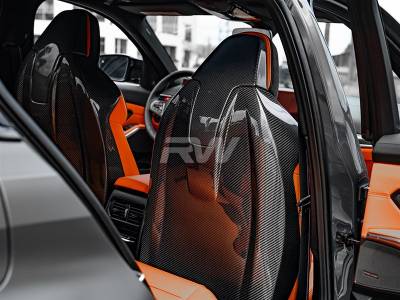 RW Carbon - BMW G80 M3 / F93 M8 Carbon Fiber Seat Backs bmwg8008 - Image 3