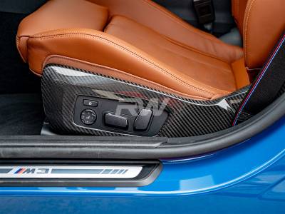 RW Carbon - BMW G8x M3 M4 Carbon Fiber Side Seat Trims bmwg8x037 - Image 2