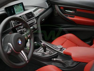 RW Carbon - Carbon Fiber Alcantara Shift Console Trim BMW F8x bmwf8x021 - Image 3
