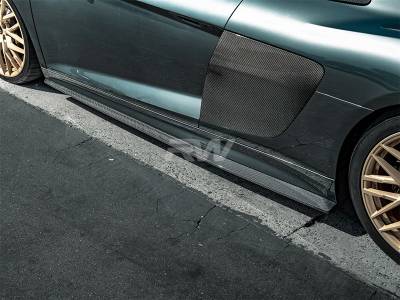 RW Carbon - Audi R8 4S Carbon Fiber Side Skirt Extensions audir806 - Image 4