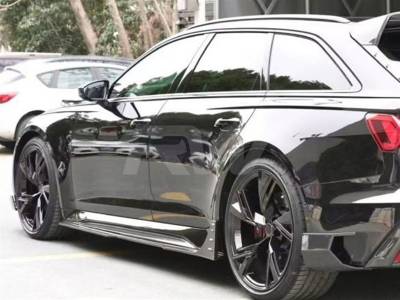 RW Carbon - Audi RS6 C8 Avant Carbon Fiber Side Skirt Extensions audirs603 - Image 3
