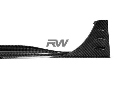 RW Carbon - Audi RS6 C8 Avant Carbon Fiber Side Skirt Extensions audirs603 - Image 4