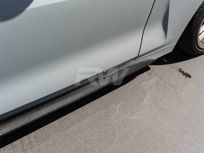 RW Carbon - BMW G22/G23 Carbon Fiber Side Skirt Extensions bmwg2202 - Image 2