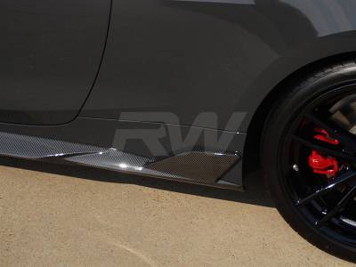 RW Carbon - BMW G22 G23 DTM Carbon Fiber Side Skirt Extensions bmwg22016 - Image 2