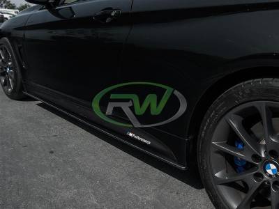 RW Carbon - BMW F32 F33 F36 Carbon Fiber Side Skirt Extensions bmwf32015 - Image 4