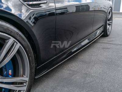 RW Carbon - BMW F10 F11 CF Performance Style Side Skirt Extensions bmwf10060 - Image 4