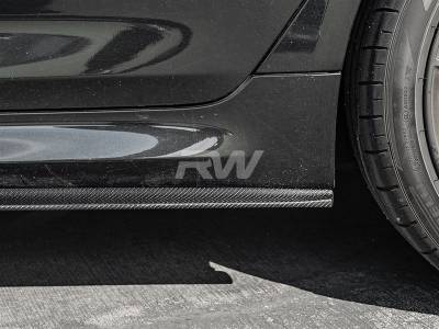 RW Carbon - BMW G30 F90 RWS Carbon Fiber Side Skirt Extensions bmwf9015 - Image 2