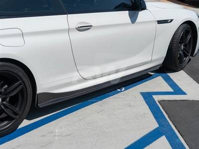 RW Carbon - BMW F06 F12 F13 Carbon Fiber Side Skirt Extensions bmwf12015 - Image 5