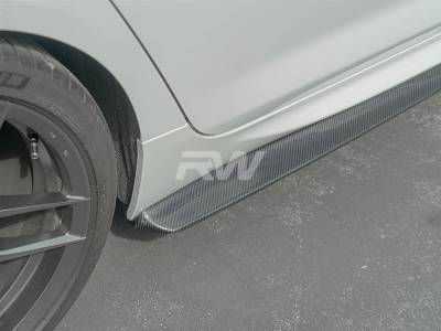 RW Carbon - BMW F06 DTM Carbon Fiber Side Skirt Extensions bmwf0601 - Image 2