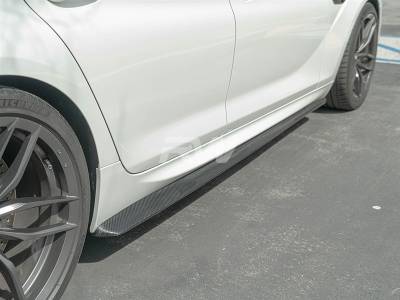 RW Carbon - BMW F06 DTM Carbon Fiber Side Skirt Extensions bmwf0601 - Image 3