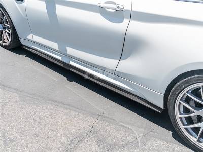 BMW F87 M2 RWS Carbon Fiber Side Skirt Extensions bmwf8719