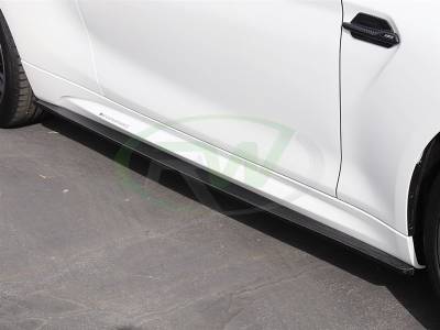 RW Carbon - BMW F87 M2 Carbon Fiber Side Skirt Extensions bmwf8711 - Image 2