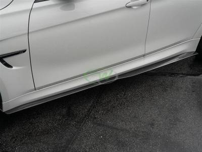RW Carbon - BMW F80 M3 GTX Carbon Fiber Side Skirt Extensions bmwf80002 - Image 2