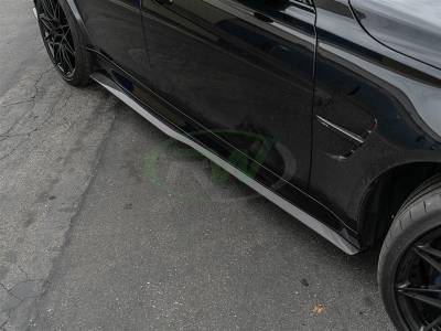 RW Carbon - BMW F80 M3 GTX Carbon Fiber Side Skirt Extensions bmwf80002 - Image 3