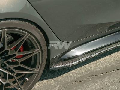 RW Carbon - BMW G80 M3 RWS Carbon Fiber Side Skirt Extensions bmwg8005 - Image 2