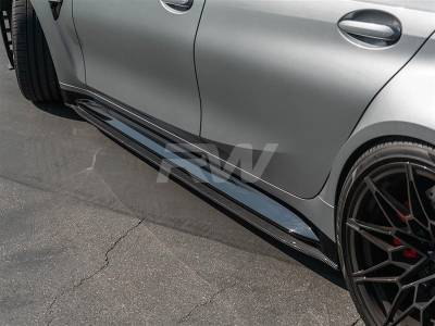 RW Carbon - BMW G80 M3 RWS Carbon Fiber Side Skirt Extensions bmwg8005 - Image 3