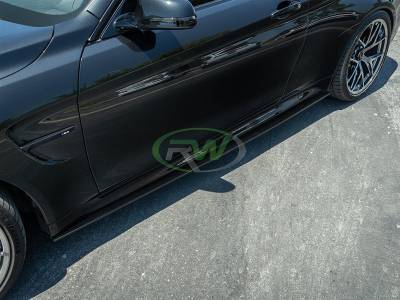 RW Carbon - BMW F82 F83 M4 CF Side Skirt Extensions bmwf82m405 - Image 2