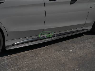 RW Carbon - Mercedes W205 GTX CF Side Skirt Extensions mercw20511 - Image 2