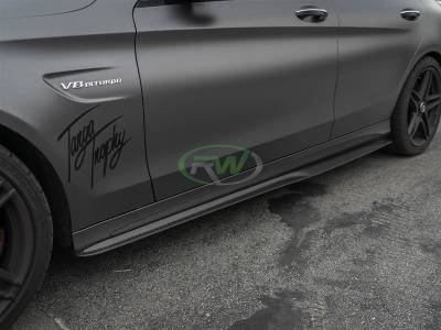 RW Carbon - Mercedes W205 GTX CF Side Skirt Extensions mercw20511 - Image 4