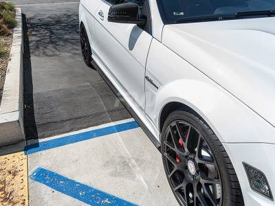 RW Carbon - Mercedes W204 C63 Carbon Fiber Side Skirt Extensions mecw20439 - Image 3