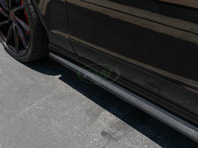 RW Carbon - Mercedes W218 CLS Carbon Fiber Side Skirt Extensions mercw21814 - Image 2