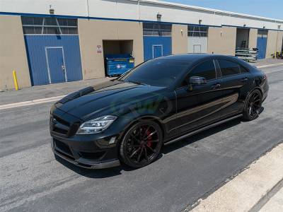 RW Carbon - Mercedes W218 CLS Carbon Fiber Side Skirt Extensions mercw21814 - Image 3