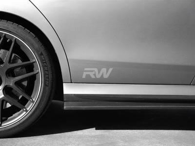 RW Carbon - Mercedes W213 Carbon Fiber Side Skirt Extensions mercw21308 - Image 2