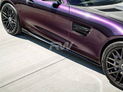 RW Carbon - Mercedes C190 GT GTS CF Side Skirt Extensions mercc19002 - Image 4