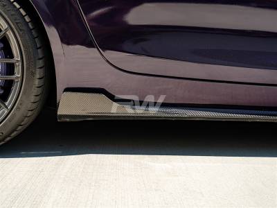 RW Carbon - Mercedes C190 GT GTS CF Side Skirt Extensions mercc19002 - Image 5