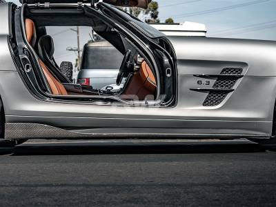 RW Carbon - Mercedes SLS Renn Style CF Side Skirt Extensions mercsls03 - Image 2
