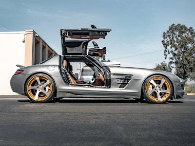 RW Carbon - Mercedes SLS Renn Style CF Side Skirt Extensions mercsls03 - Image 3