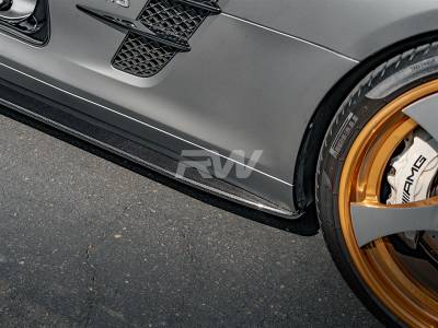 RW Carbon - Mercedes SLS Renn Style CF Side Skirt Extensions mercsls03 - Image 5