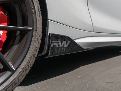 RW Carbon - BMW F87 M2 Carbon Fiber Side Skirt Winglets bmwf8702 - Image 3