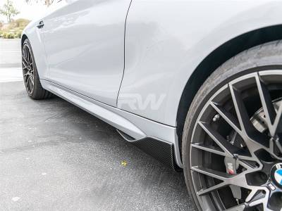RW Carbon - BMW F87 M2 Carbon Fiber Side Skirt Winglets bmwf8702 - Image 4