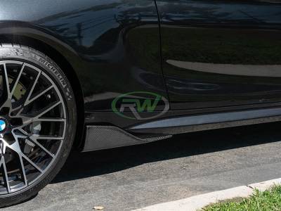 RW Carbon - BMW F87 M2 Carbon Fiber Side Skirt Winglets bmwf8702 - Image 5