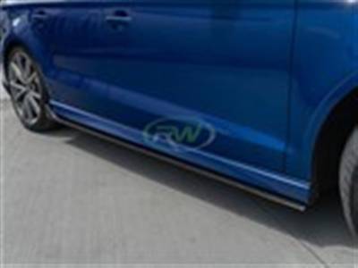 RW Carbon - Audi 8v A3 S3 RS3 Carbon Fiber Side Skirt Extensions audi8v003 - Image 3
