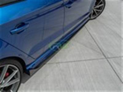 RW Carbon - Audi 8v A3 S3 RS3 Carbon Fiber Side Skirt Extensions audi8v003 - Image 4