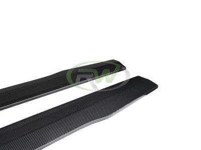 RW Carbon - Audi A3 S3 RS3 GTX Carbon Fiber Side Skirt Extensions audi8v005 - Image 6