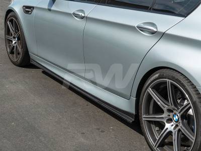 BMW F10 F11 3D Style CF Side Skirt Extensions bmwf10053