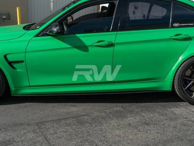 RW Carbon - BMW F80 M3 3D Style CF Side Skirt Extensions bmwf8005 - Image 3