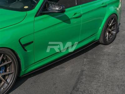 RW Carbon - BMW F80 M3 3D Style CF Side Skirt Extensions bmwf8005 - Image 4