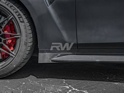 RW Carbon - BMW G80 M3 OEM Style Carbon Fiber Side Skirts bmwg80020 - Image 4