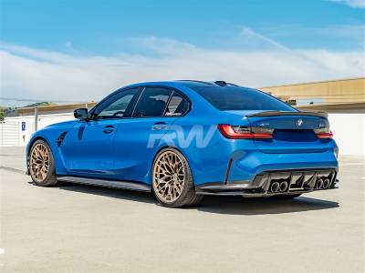 RW Carbon - BMW G80 M3 3D Style Carbon Fiber Side Skirts bmwg80024 - Image 3