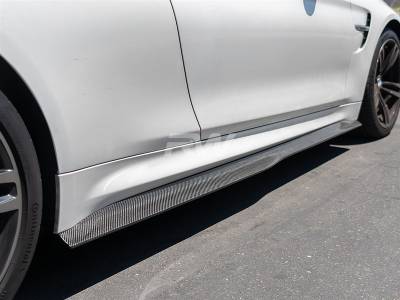 BMW F82 F83 M4 GTX Carbon Side Skirt Extensions bmwf82m407