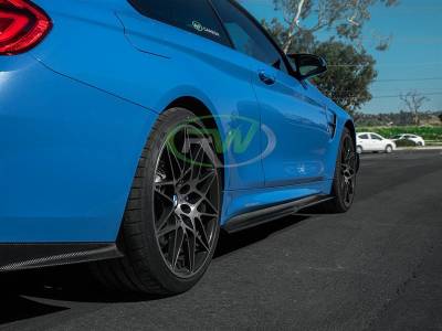 RW Carbon - BMW F82 F83 M4 GTX Carbon Side Skirt Extensions bmwf82m407 - Image 5