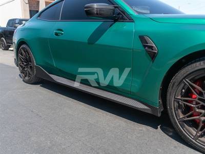 RW Carbon - BMW G82/G83 M4 Performance Style CF Side Skirt Extensions bmwg8201 - Image 3