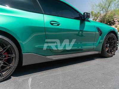 RW Carbon - BMW G82/G83 M4 Performance Style CF Side Skirt Extensions bmwg8201 - Image 4