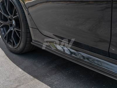 RW Carbon - BMW G30 F90 3D Style CF Side Skirt Extensions bmwf9023 - Image 3